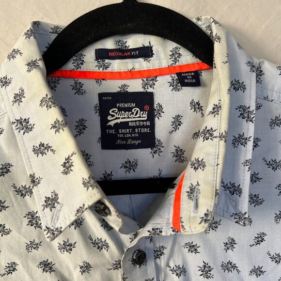 Superdry Shortditch Button Down Shirt Size L - Picture 2 of 11